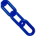 Gec Mr. Chain Plastic Chain, 3/4in Link, 100'L, HDPE, Traffic Blue 00026-100